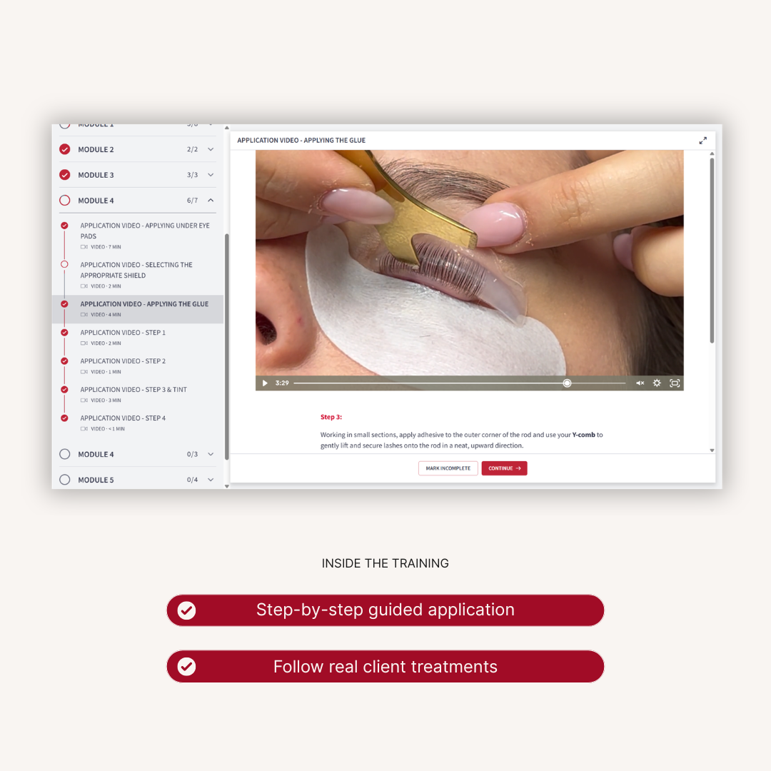 LASH BOTOX & LIFT PROFESSIONAL COURSE - Juicy Botox